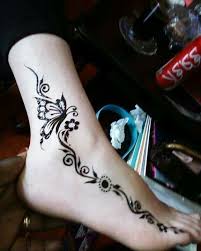 Butterfly Paw Print Tattoo Body Art Henna