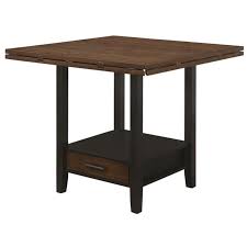 John boos table tops and table bases come in a wide variety of sizes and styles. Dining Tables Square Sanford Counter Height Dining Table With Pedestal Base 192728 At Meubles