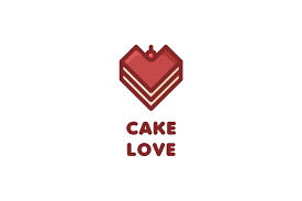 Cake Love Logo Cake Logo Design Logo Design Love Love Logo
