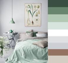 Bedroom Color Palette Natural Mint Green Grey White Brown Ecru Inspiration Bedroom Interior Bedroom Styles Mint Bedroom