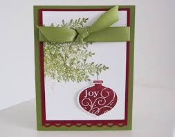 Did you spot the two layers also made from it? Stampin Up Christmas Cards