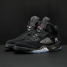 Home › jordan 5 & psg. Air Jordan 5 Paris Saint Germain Retro Black Challenge Red White Mens Shoes Basketball
