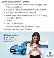 Nasib baik segalanya dilindungi oleh zurich, sebuah agensi insuran yang sangat dipercayai oleh semua orang. Insuran Kereta Zurich Tambahan Malaybaha
