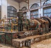 Small 1920s power plant for a factory