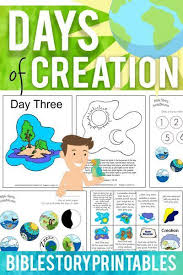 Days Of Creation Free Bible Story Printables Homeschool Giveaways Creation Bible Bible Lessons For Kids Creation Bible Crafts