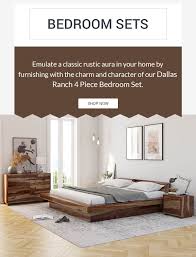 Dallas Ranch 4 Piece Bedroom Set In 2020 Bedroom Set Modern Bedroom Set Wood Bedroom Sets