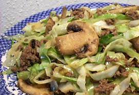 Hamburger Cabbage Stir Fry Low Carb Menus Recipes Ground Beef And Cabbage