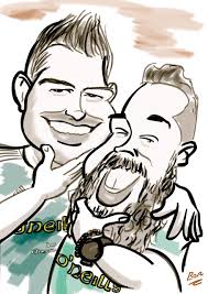 Live-style caricature drawing — Caricature Artist Brendan O'Rourke