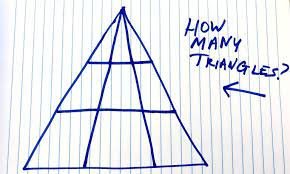 If you arrived at 27 as your answer, then you're absolutely. How Many Triangles Do You See Viral Math Problem Triangle