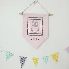 Banniere Fanion Plaque De Porte Rose Prenom Personnalise Fille Modele Lapin Chambre Enfant Decoration Mur Fanion Plaque De Porte Activite Manuelle Ime