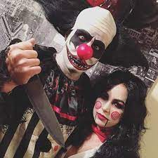 We have plenty of costume ideas for couples to wear together at a party. 51 Creative Couples Costumes For Halloween Page 2 Of 5 Stayglam Scary Couples Halloween Costumes Crazy Halloween Costumes Scary Halloween Costumes