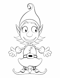 The magical elf helps santa manage his nice list by reporting back to the north pole with what he has spotted in each home from december 1st to christmas eve. Elf Pictures To Color Coloring Home