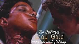 In the note, johnny says to tell dally about staying gold, but ponyboy knows it is too late, since dally is already dead by the time he reads it. Ponyboy And Johnny Stay Gold The Outsiders Youtube