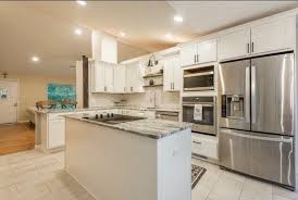 Kitchen Aristokraft Benton Birch White Paint Cabinets Fantasy Brown Granite Tops By Tina Holland K Paint Cabinets White Fantasy Brown Granite Fantasy Brown
