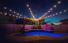These creative little bits of ambiance can be hung in any space quite easily without any trees at all. How To Hang Backyard String Lights Without Trees Or Proper Diy String Light Poles Hello Bombshell