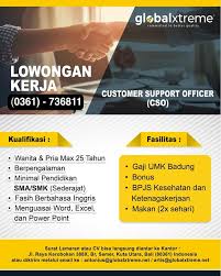 Sehingga apabila suatu lowongan kerja untuk sarjana s1 dibuka di jakarta, belum tentu sesuai dengan latar jurusan kuliah yang anda ambil, sehingga anda harus pintar untuk mencari informasi. Loker Badung Photos Facebook