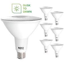 Vd7zj2q Sunco Lighting 6 Pack Par38 Led Bulb With Dusk To Dawn Photocell Sensor 15w 120w 6000k Daylight Deluxe 1250 Lm Auto On Off