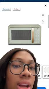 Drew Barrymore Sage Green Microwave