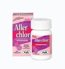 Overview of the allergy medication chlorpheniramine maleate. Aller Chlor Chlorpheniramine Maleate 4mg 100 Tablets For Animals