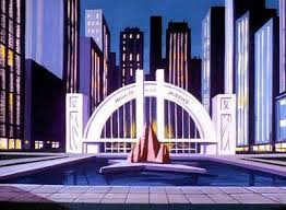 Hall Of Justice Night Jpg Jpeg Image 400x293 Pixels Superfriends Saturday Morning Cartoons Cartoon Photo