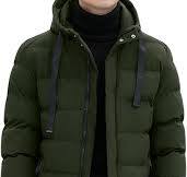 Gihuo Men's Winter Puffer Jacket Hooded Zip Up Long Coat ...
