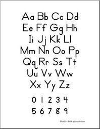 handwriting a to z chart zb style manuscript abcteach