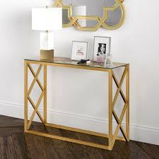 Iliomar Console Table Reviews Joss Main In 2020 Glass Console Table Glass Entryway Table Furniture
