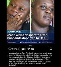 Jamaican men deported to Haiti