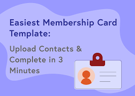 Find a membership card template: Membership Card Template How To Create Membership Cards In 3 Minutes