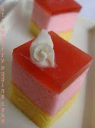 Puding Week Ncc Strawberry Puding Cake Rifda Kue Pelangi Makanan Manis Kue Bolu