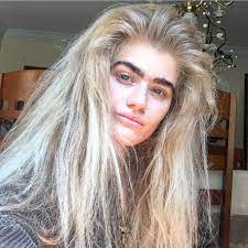 Blonde Hair Blonde Brows Dark Hair