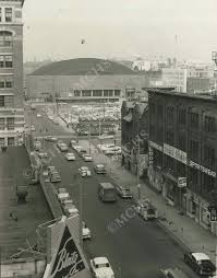 Late 1950 S 5th Street Looking North From Wisconsin The Street Is No Longer There Mchs Milwaukee Skyline Milwaukee Wi Milwaukee