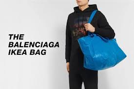 What Does The Fashion Industry Think About Balenciaga S Ikea Bag Bags Balenciaga Blue Tote Bag