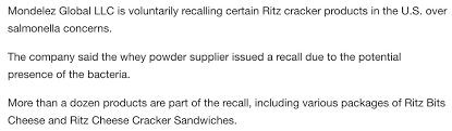 Mondelez Ritz Recalled Baaz