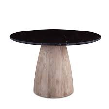 Reinvigorate your living room in an instant with the. Palm Springs 48 Round Dining Table Black Marble Mango Wood Base