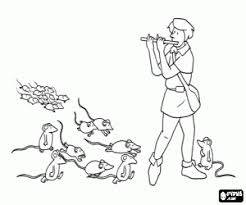 Gratis Ausmalbilderdie Rattenfanger Beginnt Die Flote Zu Spielen Beginnen Die Ratten Zu Nahern Und Ihm Zu Folgen Ausmalbilder Ausmalen Ratte