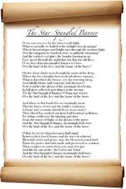 My national anthem is : Star Spangled Banner Lyrics Poster National Anthem Defence Of Fort M Henry