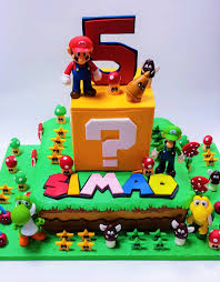 I opted out in using the buttons on the cake. Super Mario Luigi Birthday Cake Celebration Cakes