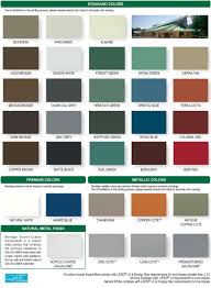 55 Surprising Steel Building Colors Chart