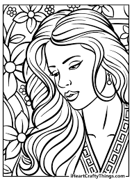 Adult Coloring Sheets Printable Girls
