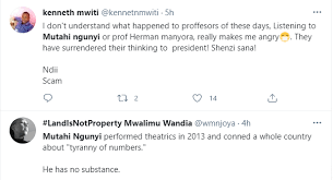 More images for prof mutahi ngunyi wife » Mutahi Ngunyi Under Fire Over Remarks On Live Tv