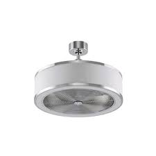 Fanimation Studio Collection Ringaire 23 In Chrome Led Indoor Ceiling Fan With Remote 3 Blade Lowes Com Ceiling Fan With Light Fan Light Bladeless Ceiling Fan