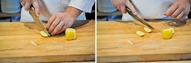 Cut each piece into half to end up with 8 wedges. Cks 014 How To Slice Lemon Wedges For Garnish Stella Culinary