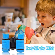 SULIVES Binoculars for Kids with 4X Magnification, for 4-12 Years Old  Child, Educational Toy for Boys and Girls, Perfect for Outdoor Observation  and Sparking Curiosity in Children(Blue): Amazon.co.uk: Toys & Games