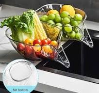 Drainage Basket Funnel, Multi-Functional Drain Basket, Strainer Plastic  Bowl, Food Bowl Drainer for Kitchen, Drain Basket for Food, Vegetables, ...