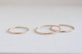 Stackable rings help highlight some of your favourite rings. Hammered Stacking Ring 14k Recycled Gold Mineralogy