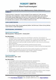 Fraud Investigator Resume Samples Qwikresume