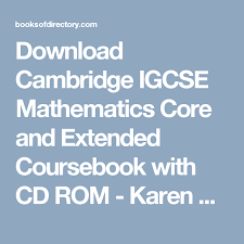 Cambridge Igcse Mathematics Core And Extended 4th Edition Pdf Pin On Mathematics