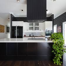 Modern farmhouse kitchen with black cabinets. 75 Beautiful Mid Century Modern Kitchen With Black Appliances Pictures Ideas July 2021 Houzz