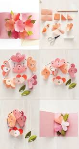 Making them pop up is easily done with some extra paper and glue. Diy 3d Flower Greeting Card Diy Tutorials Greeting Cards Diy Birthday Card Pop Up Birthday Cards Diy